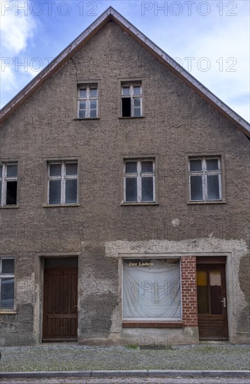 Old closed shop, Havelberg, Saxony-Anhalt, Germany, Europe
