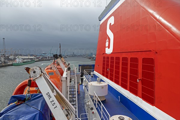 Stena Line ferry leaves harbour, Dublin, Republic of Ireland