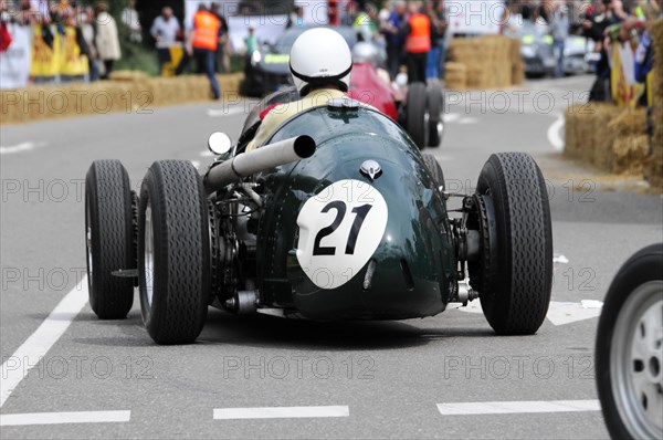 A historic racing car with the number 21 on a race track, SOLITUDE REVIVAL 2011, Stuttgart, Baden-Wuerttemberg, Germany, Europe