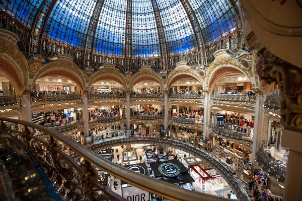 Paris, view, shopping center interior, france
