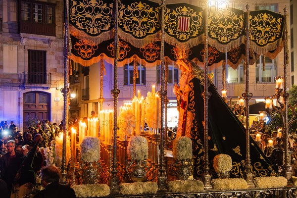 Good Friday procession in Barcelona, Spain, Europe