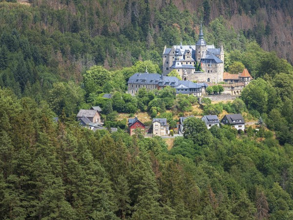 Lauenstein Castle, Ludwigsstadt, Upper Franconia, Bavaria, Germany, Europe