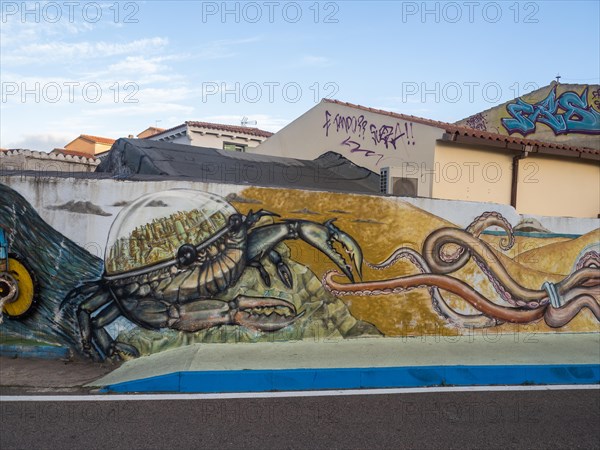 Graffiti, Olbia, Sardinia, Italy, Europe