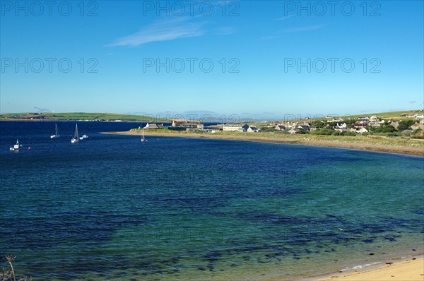 Still bay and a bay, Orkney Islands, Scotland, UK