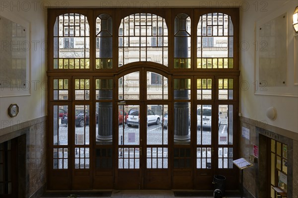Interior view, entrance, Janacek Academy of Music and Performing Arts, Brno, Brno, Jihomoravsky kraj, Czech Republic, Europe