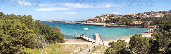 Boat landing stage, Porto Cervo, Costa Smeralda, Sardinia, Italy, Europe