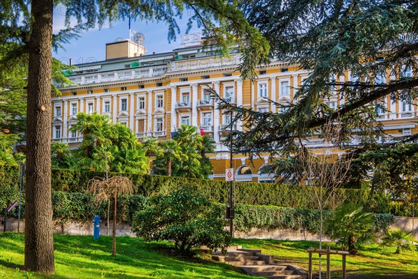 Historic Palace Hotel, Merano, Val Passiria, Val d'Adige, Burggrafenamt, Alps, South Tyrol, Trentino-Alto Adige, Italy, Europe