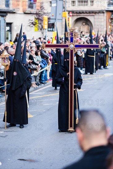 Good Friday procession in Barcelona, Spain, Europe