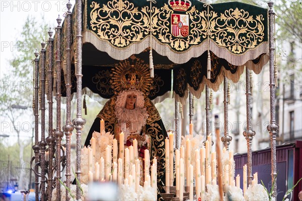 Good Friday procession in Barcelona, Spain, Europe