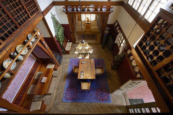 Interior view, hall, Villa Jurkovic, Brno, Jihomoravsky kraj, Czech Republic, Europe