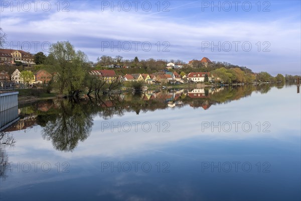 View across the Havel to the town of Havelberg, Saxony-Anhalt, Germany, Europe