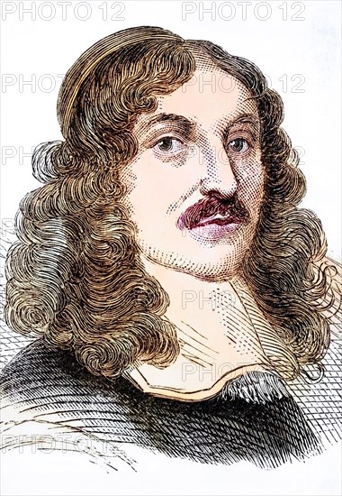 Andrew Marvell (born 31 March 1621 in Winestead near Patrington, Holderness, Yorkshire, died 16 August 1678 in London) was an English poet and politician, Historical, digitally restored reproduction from a 19th century original, Record date not stated
