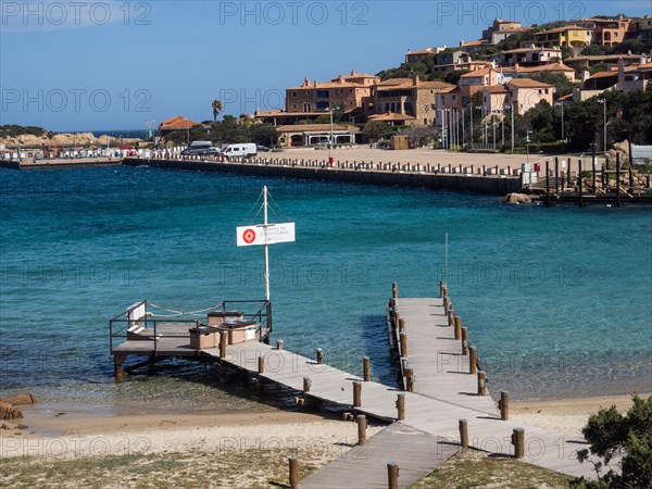 Boat mooring, Porto Cervo, Costa Smeralda, Sardinia, Italy, Europe