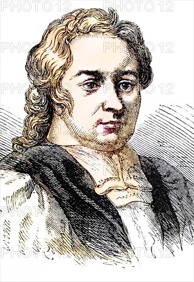 John Tillotson (1630-1694), Archbishop of Canterbury, Historical, digitally restored reproduction from a 19th century original, Record date not stated