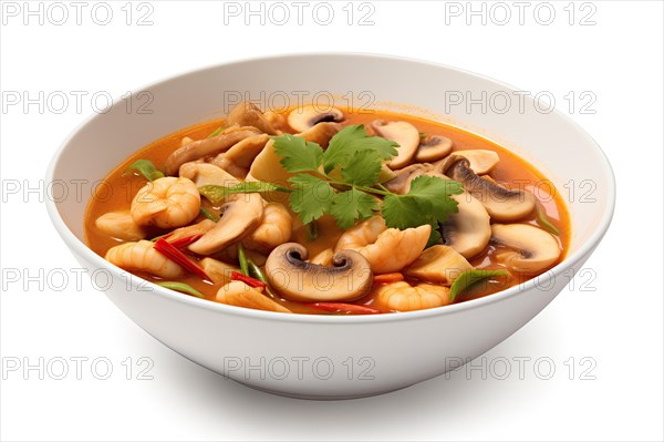 Appetizing Seafood Soup, AI generated