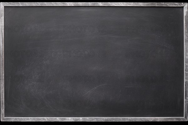 Empty black chalkboard. KI generiert, generiert, AI generated