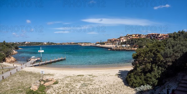 Boat mooring, Porto Cervo marina, Costa Smeralda, Sardinia, Italy, Europe