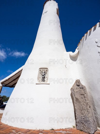 Church tower, Stella Maris church, Porto Cervo, Costa Smeralda, Sardinia, Italy, Europe