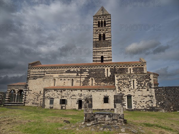 Abbey church Santissima Trinita di Saccargia of the destroyed Camaldolese monastery, near Codrongianos, Province of Sassari, Sardinia, Italy, Europe