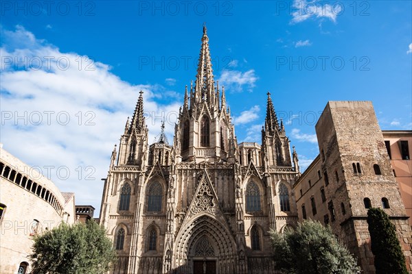 Cathedral in Barcelona, Spain, Europe