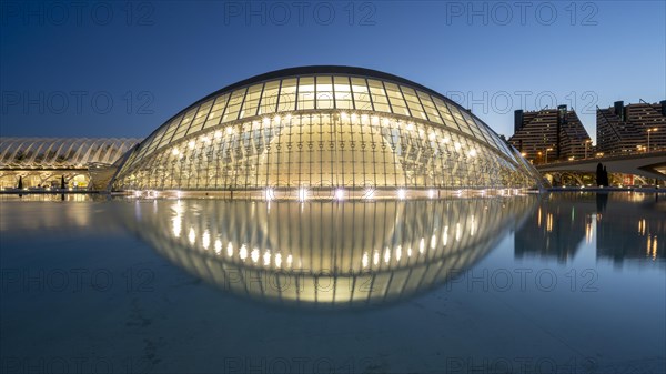 L'Hemisferic in the City of Arts and Sciences, Cuitat de les Arts i les Ciences, Valencia, Spain, Europe