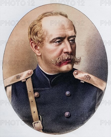 Pyotr Andreyevich Shuvalov (born 27 June 1827 in Saint Petersburg, died 22 March 1889 in Saint Petersburg) was a Russian statesman and diplomat, Historical, digitally restored reproduction from a 19th century original, Record date not stated