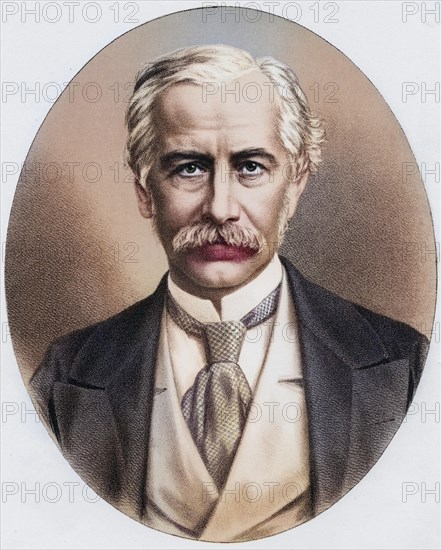 Sir Henry Bartle Edward Frere, 1st Baronet (b. 29 March 1815 at Clydach in Brecknockshire, d. May 1884 in Wimbledon) was a British diplomat, Historical, digitally restored reproduction from a 19th century original, Record date not stated
