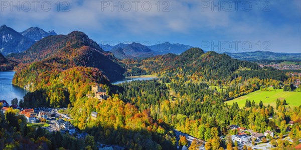 Hohenschwangau Castle, Romantic Road, Ostallgaeu, Bavaria, Germany, Europe