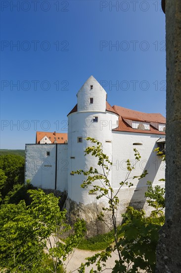 Wildenstein Castle, Spornburg, medieval castle complex, best preserved fortress from the late Middle Ages, today a youth hostel, historical buildings, architecture, Leibertingen, Sigmaringen district, Swabian Alb, Baden-Wuerttemberg, Germany, Europe