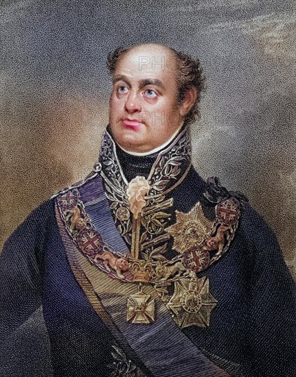 William Carr Beresford, 1st Viscount Beresford, (born 2 October 1768, died 8 January 1854 in Bedgebury, Kent) was a British general and Portuguese marshal during the Napoleonic Wars, Historical, digitally restored reproduction from a 19th century original, Record date not stated