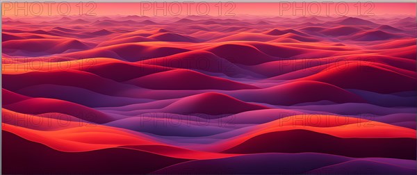 Thermal topography inspired abstract illustration, AI generated, pink, purple, altitude, map