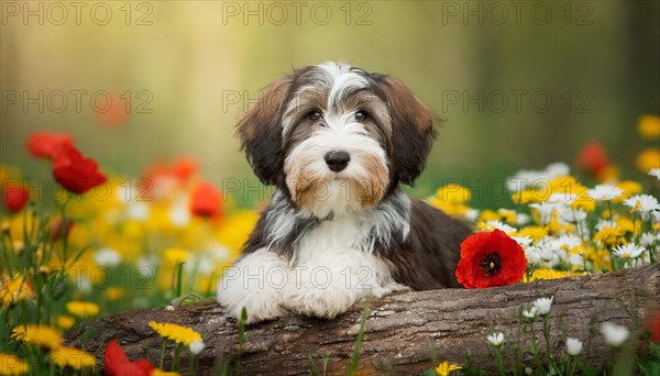 Ai generated, animal, animals, mammal, mammals, a, single animal, bobtail, (Canis lupus familiaris), dog, dogs, bitch, dog breed from England, a single animal, young animal