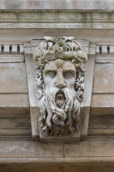 Neptune picture in the harbour, Folkestone, Kent, Great Britain