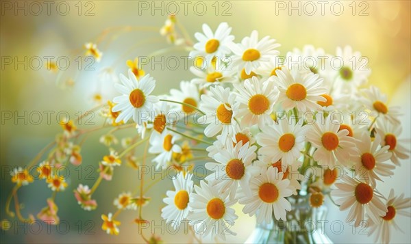 Bouquet of daisies in a vase AI generated