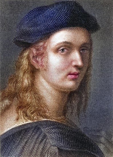 Raffaello Sanzio, 1483-1520, Italian painter and architect, Historic, digitally restored reproduction from a 19th century original, Record date not stated