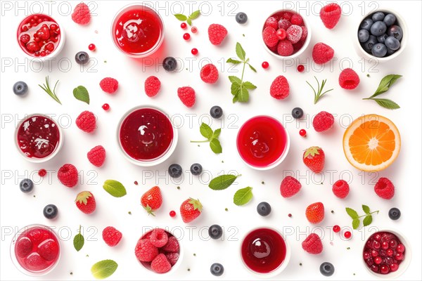 Berry Delight with Fruit Jams, AI generated