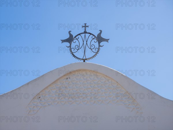 Detail of the Stella Maris church, Porto Cervo, Costa Smeralda, Sardinia, Italy, Europe