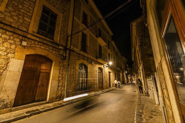 Beautiful night view of Soller, Mallorca, Spain, Europe