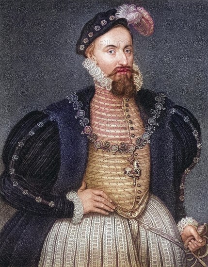 Henry Grey, 1st Duke of Suffolk KG (born 17 January 1517, died 23 February 1554 in London), known as 3rd Marquess of Dorset between 1530 and 1551, was an English nobleman during the Tudor period, Historical, digitally restored reproduction from a 19th century original, Record date not stated