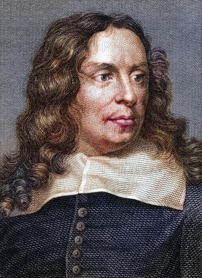 John Thurloe, 1616-1668, English Secretary of State during Cromwell's Protectorate, Historical, digitally restored reproduction from a 19th century original, Record date not stated