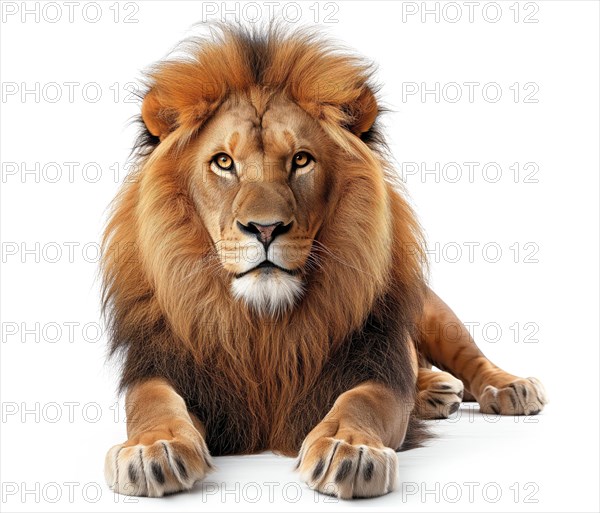 Majestic Lion Stare, AI generated