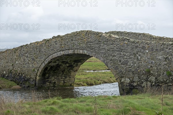 Stone bridge, Aberffraw, Isle of Anglesey, Wales, Great Britain