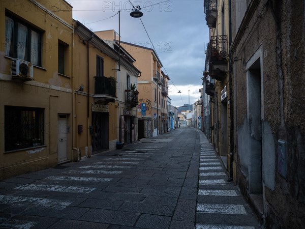 Street in the centre of Olbia, Olbia, Sardinia, Italy, Europe