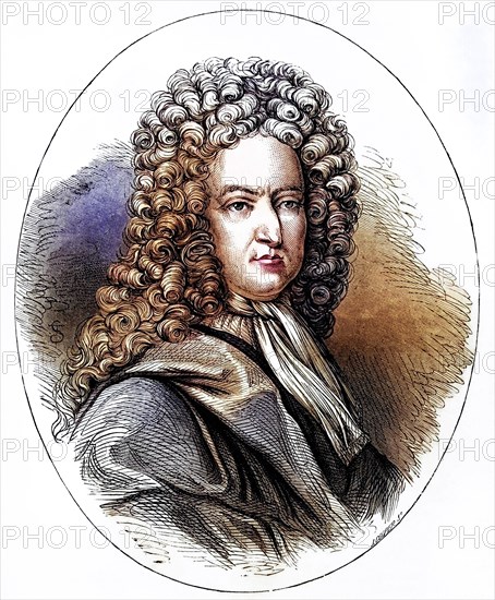 Daniel Defoe (born probably in London in early 1660 as Daniel Foe, died 5 May 1731 in London) was an English writer in the early Enlightenment period who became world-famous for his novel Robinson Crusoe, Historical, digitally restored reproduction from a 19th century original, Record date not stated