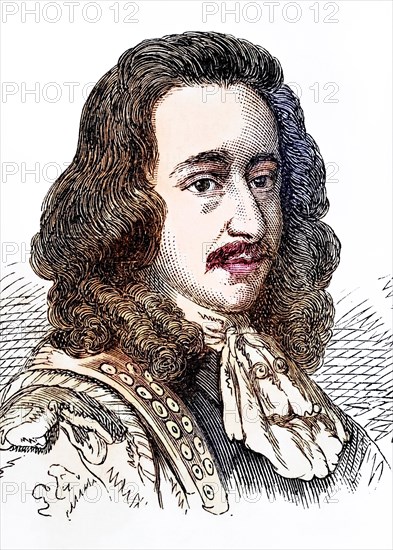 Algernon Sidney (born 14 January/15 January 1623 in Baynard's Castle, London, died 7 December 1683 in London) was an English politician, a political philosopher and an opponent of Charles II of England, Historical, digitally restored reproduction from a 19th century original, Record date not stated