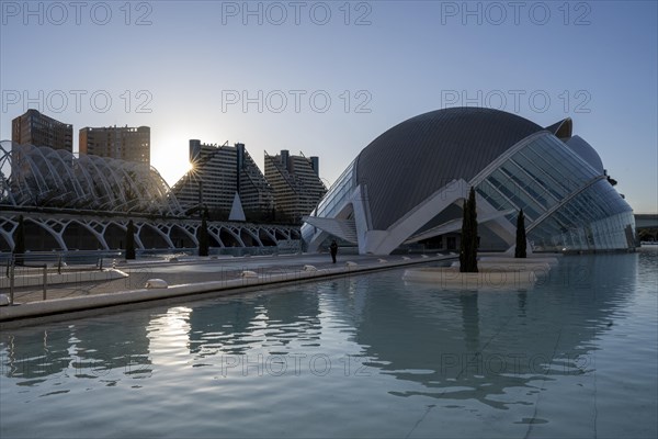 L'Hemisferic in the City of Arts and Sciences, Cuitat de les Arts i les Ciences, Valencia, Spain, Europe