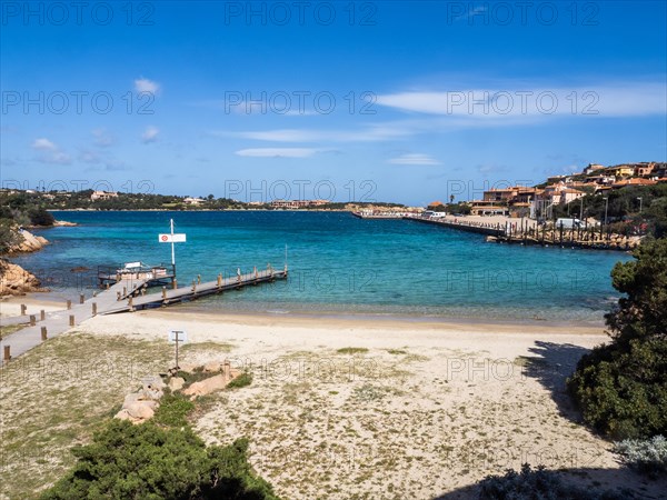 Boat mooring, Porto Cervo marina, Costa Smeralda, Sardinia, Italy, Europe