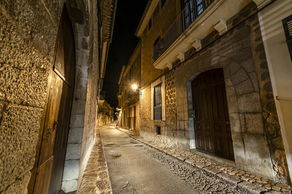 Beautiful night view of Soller, Mallorca, Spain, Europe