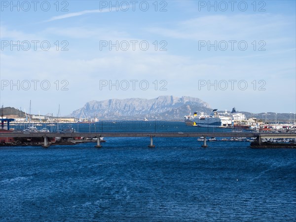 Ferries in the harbour of Olbia, Olbia, Sardinia, Italy, Europe
