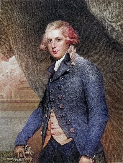 Richard Brinsley Sheridan (born 30 October 1751 in Dublin, died 7 July 1816 in London) was an Irish playwright and politician, Historical, digitally restored reproduction from a 19th century original, Record date not stated